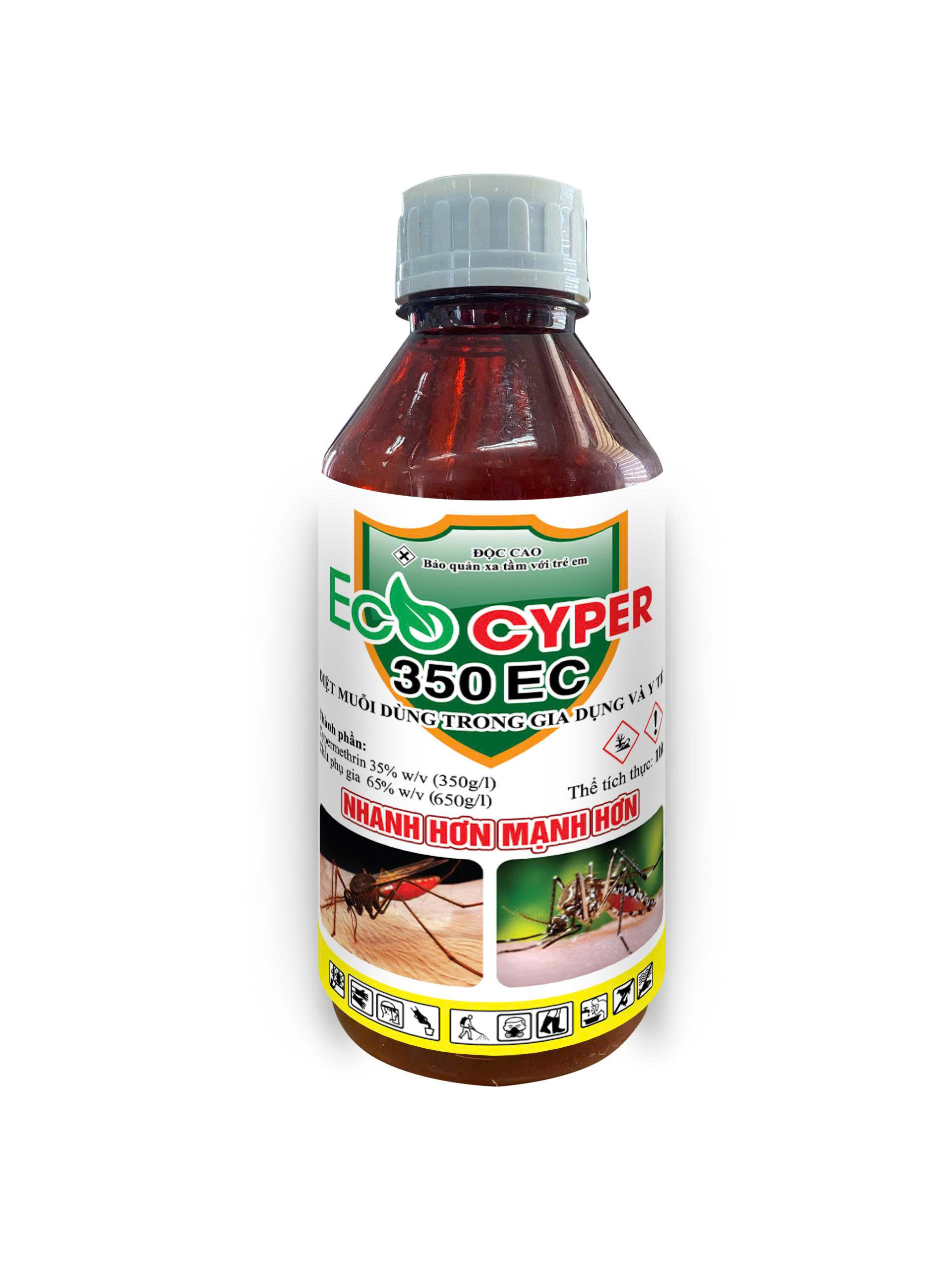 Eco CYPER 350EC chai 1 lít – DIỆT MUỖI DÙNG TRONG GIA DỤNG VÀ Y TẾ